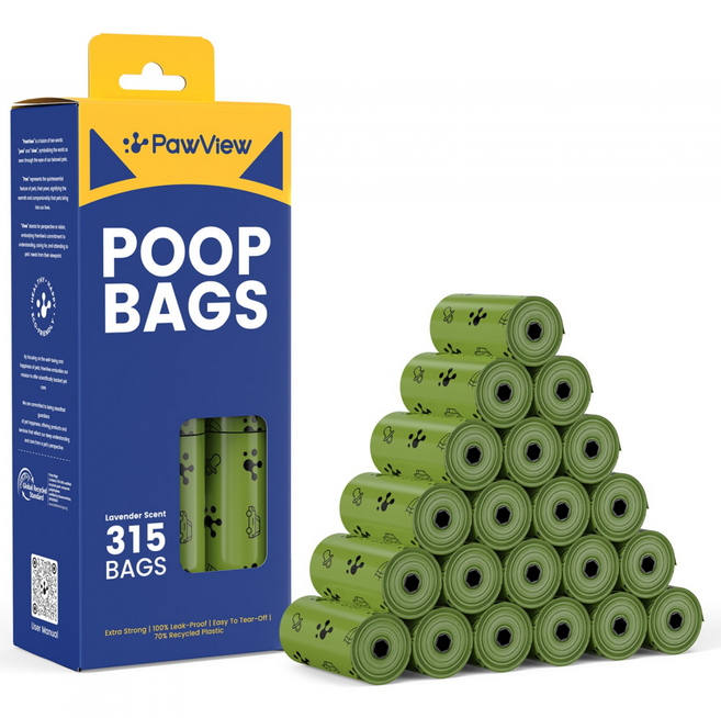 포뷰 도톰한 배변봉투 친환경 풉백 리필형, 21개, 15개입, 그린