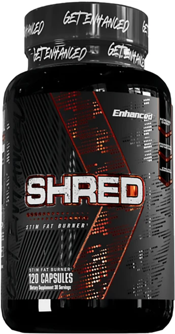 ENHANCED SHRED - 체지방 컷팅제 카르니틴 가르시니아 과라나, 1개, 120정 - 쿠팡