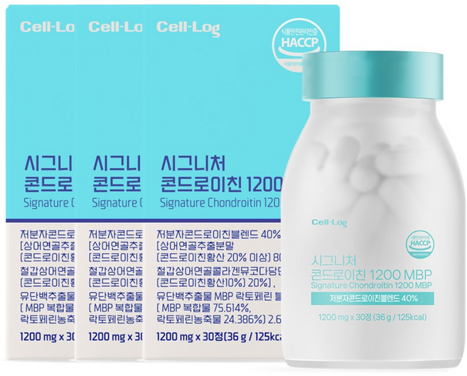 셀게이트 시그니처 콘드로이친 1200 MBP, 3개, 30정