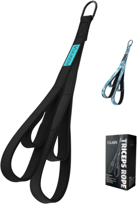 벌켄 그립 삼두 로프 28.7 & 22 트라이셉스 헬스 케이블 스트랩 본사직수입, 1개, 블랙