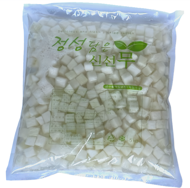 래디쉬푸드 신선한 치킨무 봉지무, 5kg, 6개