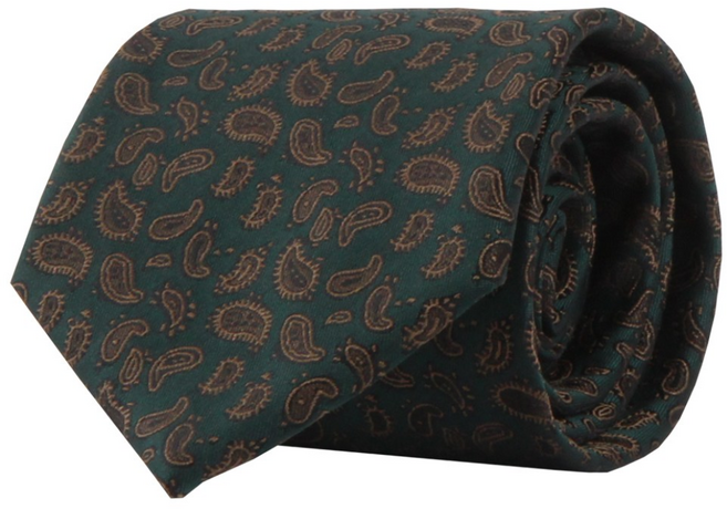 더셔츠스튜디오 스몰 페이즐리 수동 넥타이