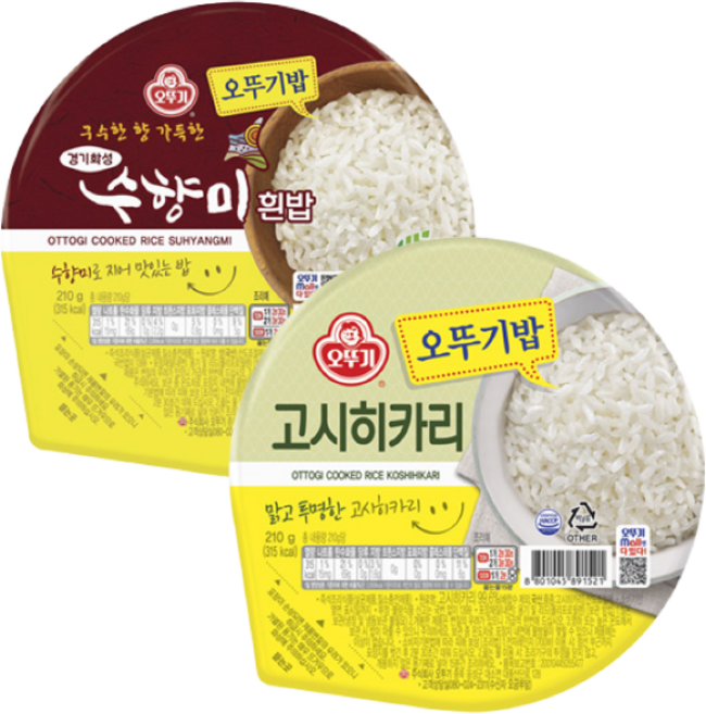 오뚜기밥 18개(고시히카리9+수향미9), 3.78kg, 1개