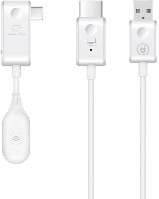 USB C타입 HDMI무선 영상 송수신기 WiFi 동글 미라캐스트 노트북 컴퓨터 to TV 빔프로젝터 연결 화면 확장, 1개