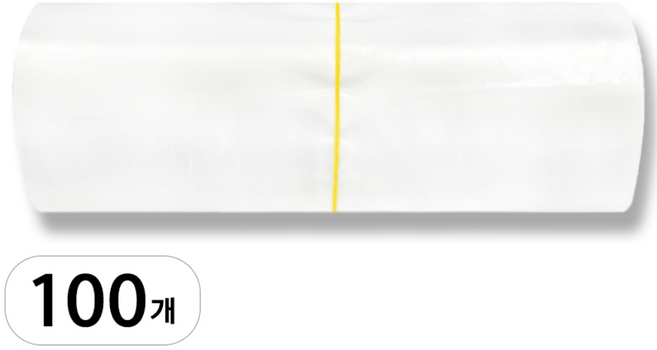손애착 대용량 투명 지퍼백, 1개, 100개입, 중(M)