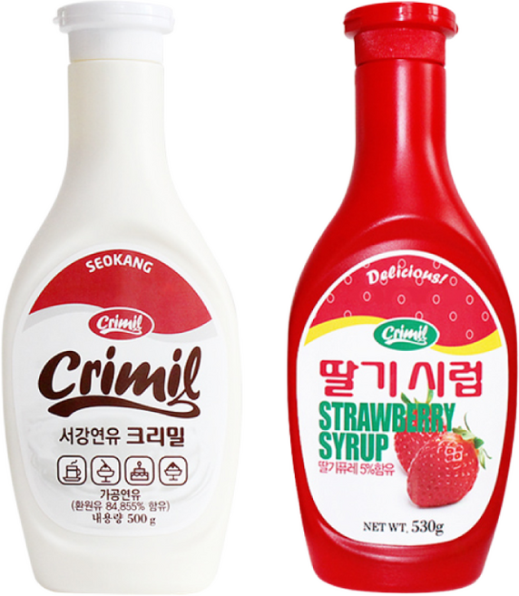 서강유업 딸기시럽 530g +연유 500g, 1개