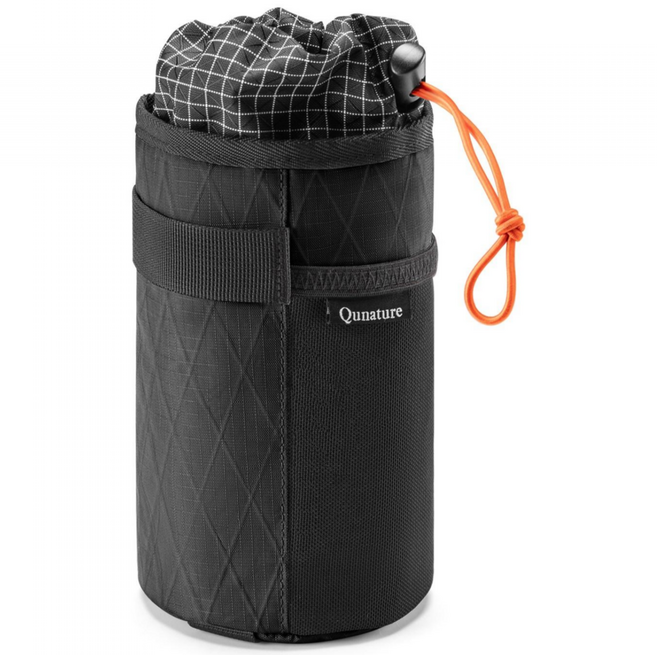 큐네이처 바이크패킹 자전거 핸들바 물통 파우치 1L 보온/보냉, 1개, 블랙