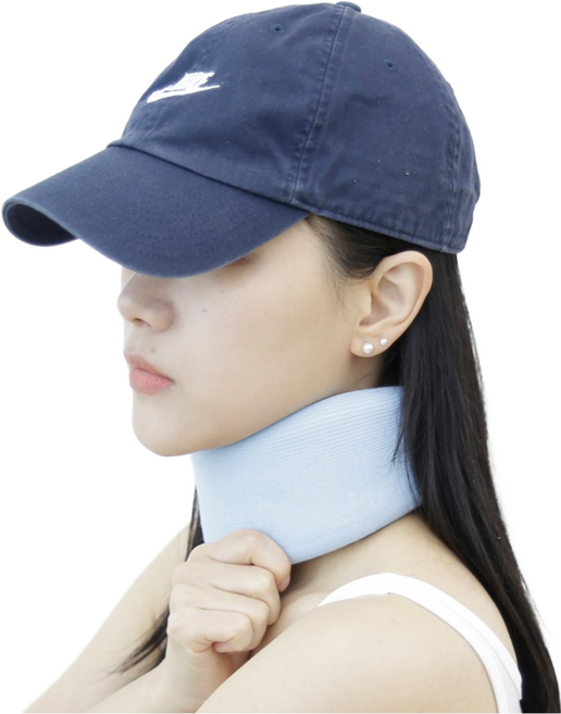 의사책 BN-011 목부목 보호대 소프트칼라 1등급신고 의료기기, 1개, 블루
