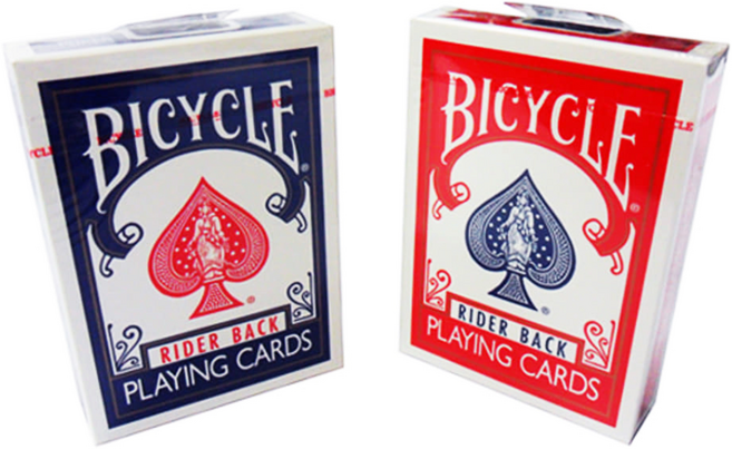 바이시클 정품 마술카드 레드 블루 USPCC 808버전 카드케이스 증정 JLCC, 1개