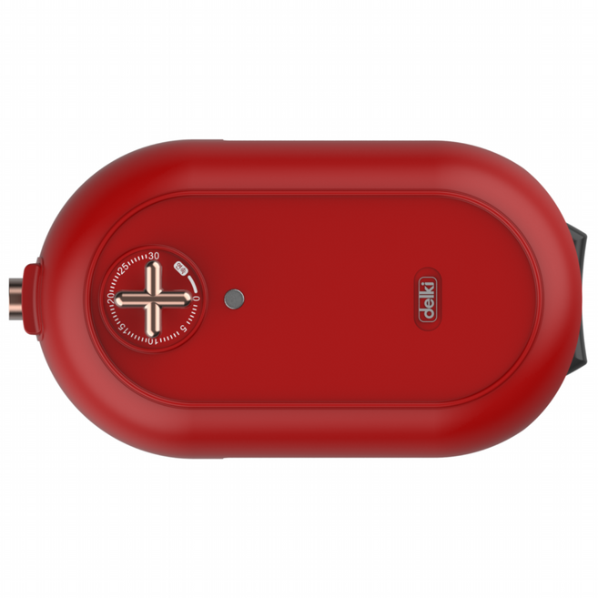 [델키] 와플메이커 샌드위치메이커, 레드