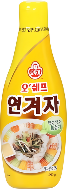 오뚜기 오쉐프 연겨자, 480g, 6개