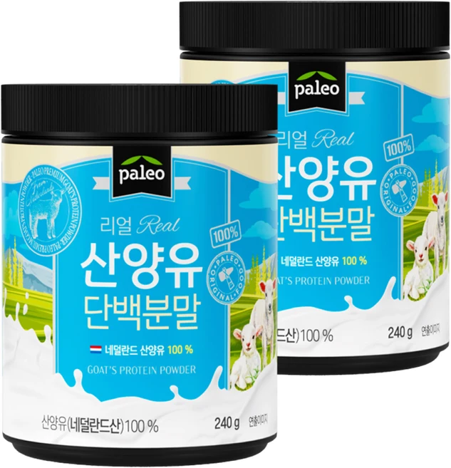 팔레오 리얼 네덜란드 산양유 단백 분말 100%, 2개, 240g - 쿠팡