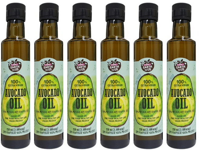 종근당건강 엑스트라 버진 아보카도오일, 6개, 250ml