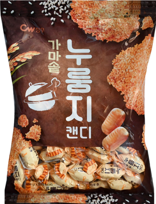 청우 가마솥 누룽지 캔디 420g 구수한맛 사탕, 1개