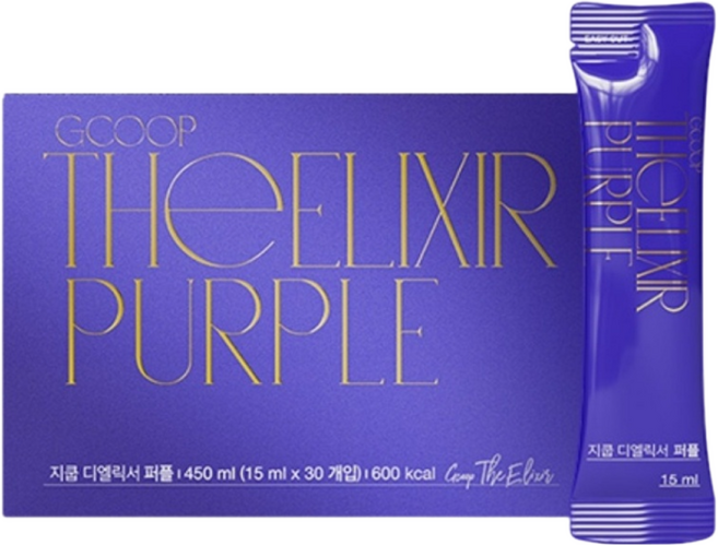 [GCOOP]최신정품 지쿱 디엘릭서 퍼플 /호장근 포도씨 석류의 완벽한 배합 강력한 항산화 제품 / 지쿱퍼플, 3박스, 450ml