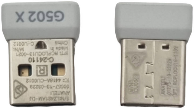 G502X 마우스 리시버 무선 LIGHT SPEED PLUS 용 동글 USB 수신기, 화이트
