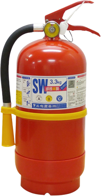 [삼우산기] SW 3.3kg(일) 올국산 ABC급 분말 소화기 FILK인증, 1개