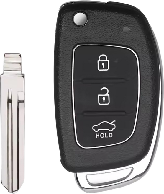 현대 엑센트 폴딩키 엘란트라 I20 I30 IX34 IX45 접이식 키 케이스 3 버튼, 1개, HY16 키 블레이드