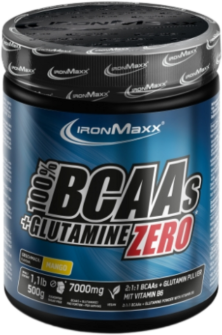 독일 아이언맥스 BCAAs+글루타민 Zero Powder 500g 아미노산 6종 무설탕 근육회복 독일직배송, 복숭아, 1개