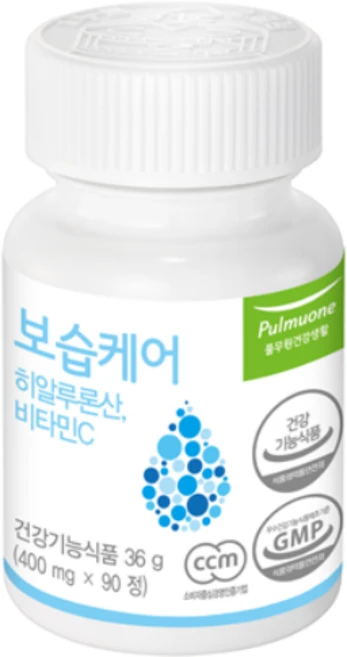 풀무원건강생활 보습케어 히알루론산, 90정, 1개 - 쿠팡