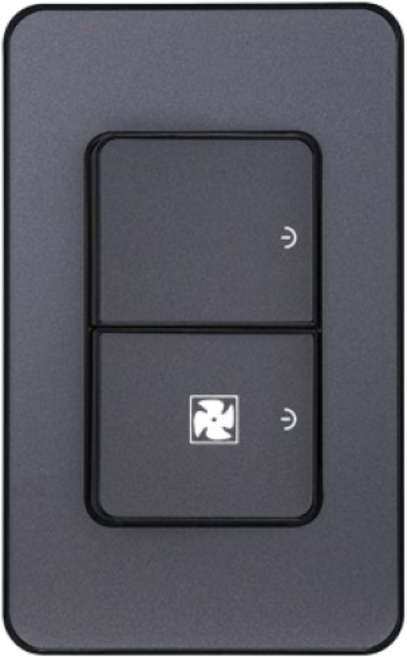 제일전기 디아트 메탈그레이 단로 2구 환풍기 스위치, 1개