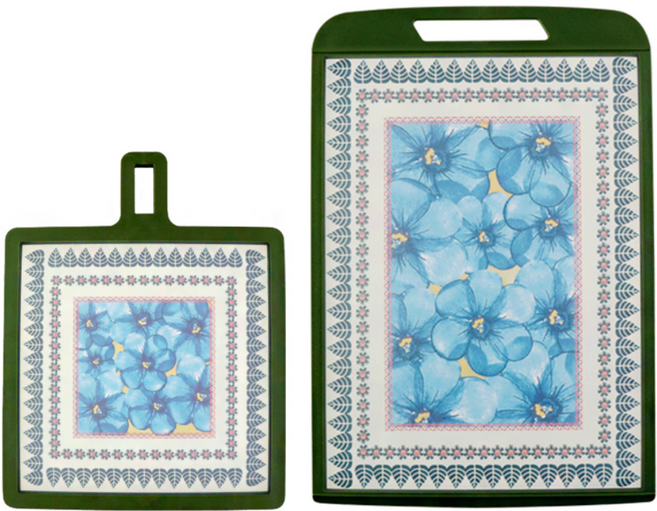 코코리코 항균 양면 도마세트, 중+소 그린, 1세트