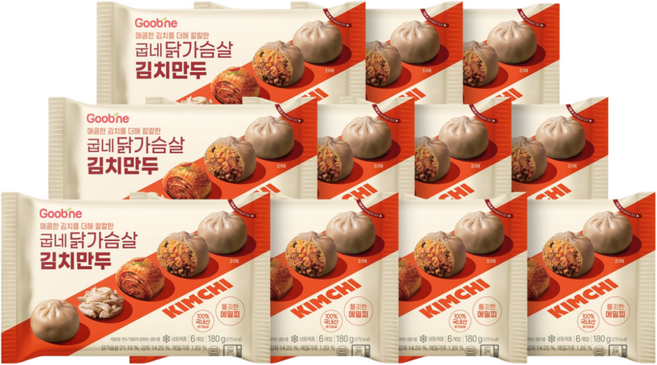 굽네 닭가슴살 김치 만두 180g, 11개