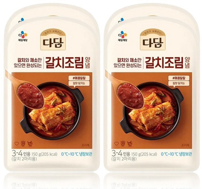 다담 갈치조림양념, 12개, 150g