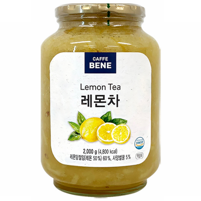 카페베네 과일청 레몬차, 2kg, 1개입, 1개