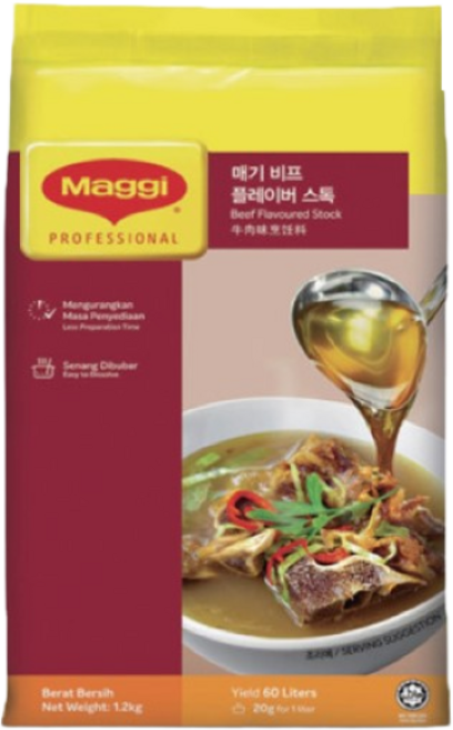 네슬레 매기 비프 플레이버스톡 1.2kg 비프스톡 쇠고기분말, 1개