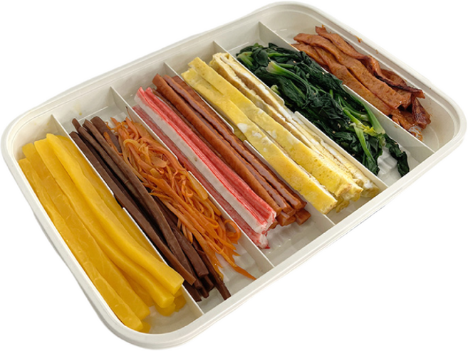 이지앤프리 김밥재료보관용기세트, 1세트, 보관용기+김밥말이+김밥케이스2개