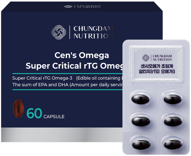 Cen's超臨界rTG Omega-3膠囊, 60顆, 1盒