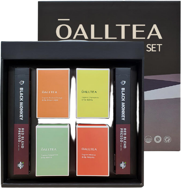 굿소일 OALLTEA 유기농 허브 차 티 캡슐 커피 혼합 6P 선물 세트, 1개