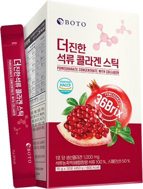 보뚜 더진한 석류 콜라겐 스틱, 450g, 1박스