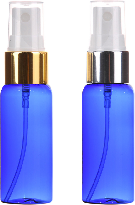 [25개묶음판매] 금속스프레이 20ml 30ml 50ml 60ml 75ml 80ml 100ml 스프레이공병 미스트용기, 50ml(원형) 청색용기, 실버캡, 10개