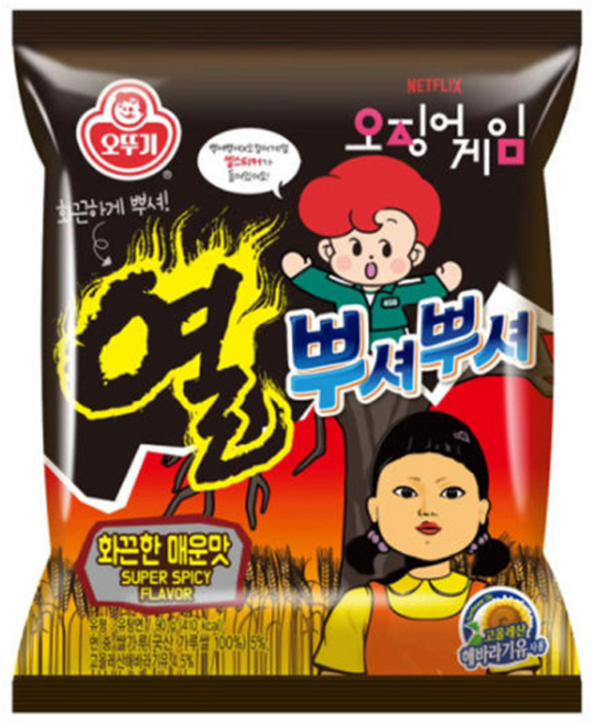오뚜기 열뿌셔뿌셔 화끈한 매운맛, 24개, 90g