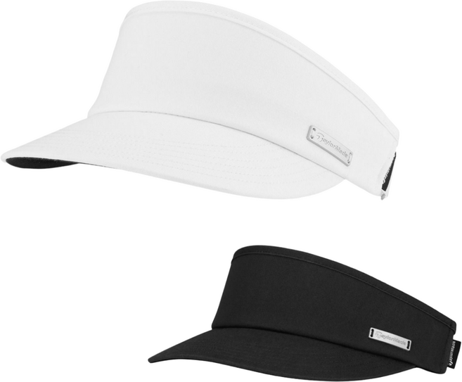 [정품] 26년 테일러메이드 여성용 하이 크라운 선바이저 썬캡 골프모자 햇빛가리개, 블랙