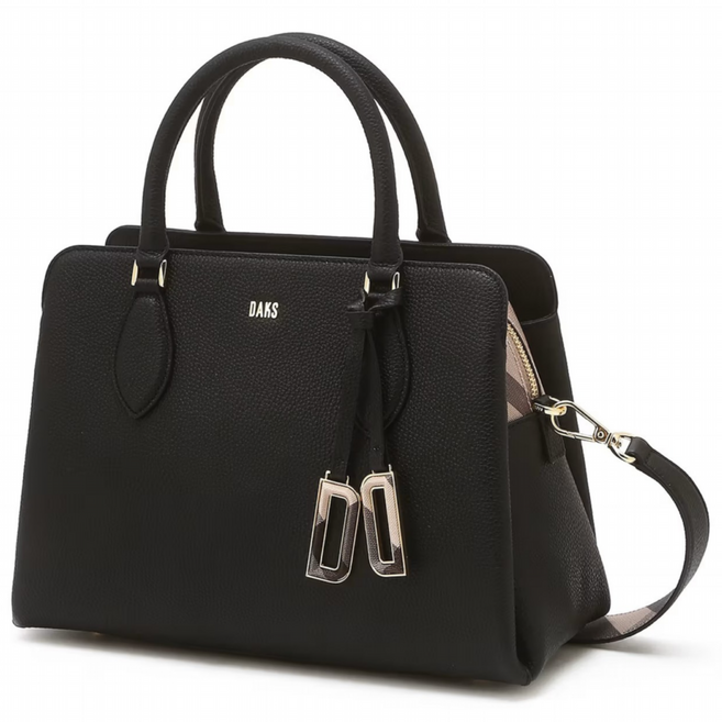 닥스 ACC [선물추천] 닥스 로고장식 여성 소가죽 블랙 토트백 M