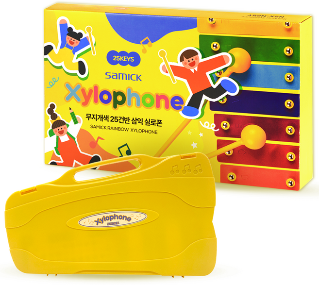 삼익 실로폰 25키 NSX-E25Y 옐로우, 25판, 1개