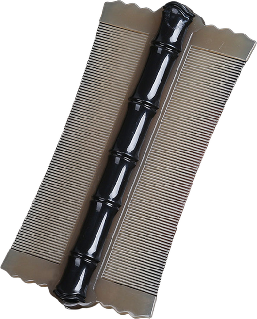 1p/2p구성 미세 참빗 머릿니 서캐 빗 비듬 제거 춈춈한 빗, 1개, 참빗형 블랙