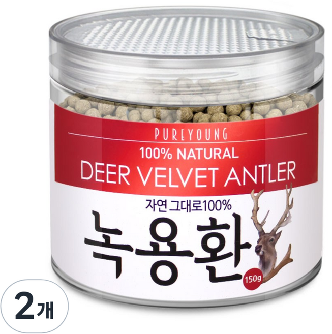 퓨어영 녹용환, 2개, 150g