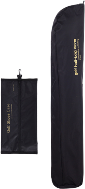투어셋 골프하프백 항공커버 & 슈즈 케이스 자물쇠증정 국내생산, 블랙