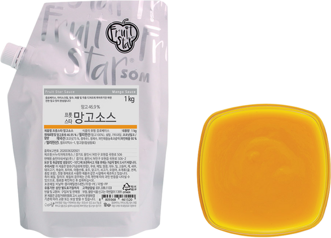 [딜라잇가든]망고 소스/베이스/시럽 1kg x 10, 10개
