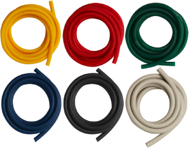 세라밴드 튜빙밴드 2m 튜빙형 천연고무 운동 라텍스밴드, 블랙(lv.5)