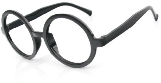 마법사 원형 알없는 코스프레 안경테