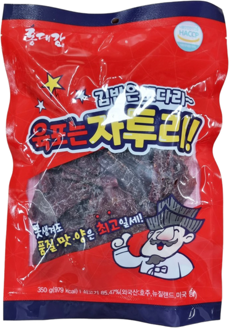 [공장직구] 홍대감 육포는 자투리 350g 쇠고기 벌크, 1개