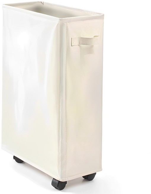 마켓플랜 틈새 이동식 슬림 바구니, 아이보리