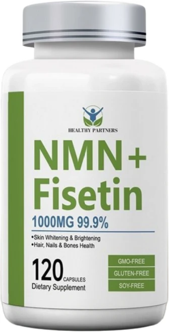 NMN 피세틴 항산화 세놀리틱 1000mg 니코틴아미드 NAD+ 고함량 99.9%, 1개, 120정 - 쿠팡