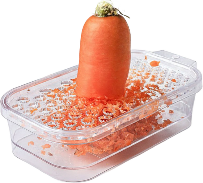 컴팩트한 사이즈 MADE IN JAPAN 가정용 플라스틱 야채 채소 강판 제스터, 1개, 투명