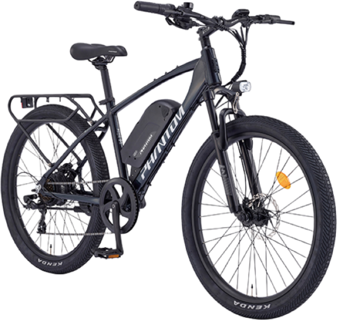 삼천리 2025 완조립 66.04cm(26인치) 팬텀 TX 파스 스로틀 산악 MTB 전기 자전거, 블랙